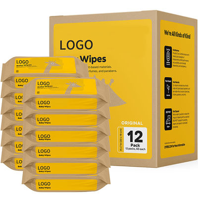 100% Bamboo Fibers Newborn Wet Wipes Hypoallergenic Wet Wipes Plastic Free